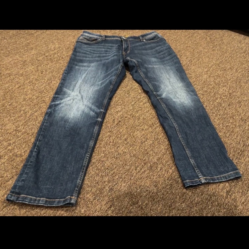 EUC Raw X Jeans Men’s Sz 36 Blue Denim Skinny Distressed Pants